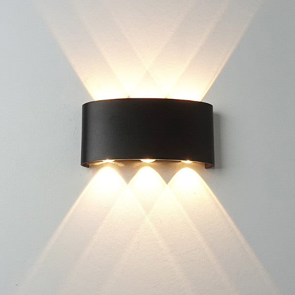 Modern Outdoor/Indoor  LED Up Down Wall Pillar Light Tri-color IP65 Light(PVWL-UD26)