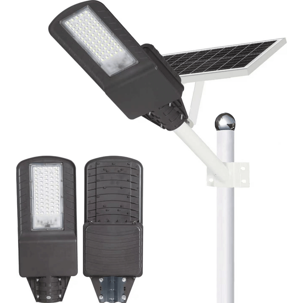 200W Powerful Led Solar Street Light Waterproof Remote Control 20000mAH Battery&30 W solar Panel