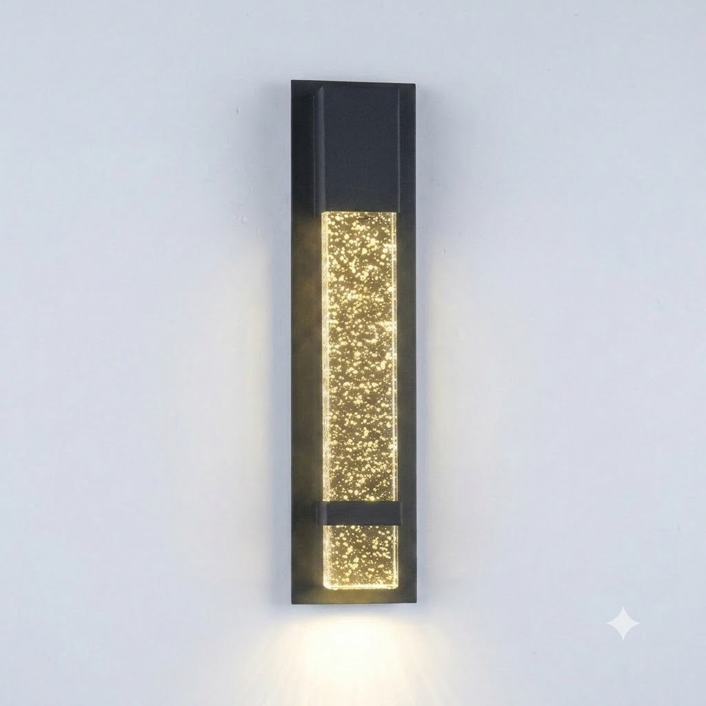 Outdoor Wall Sconce with Crystal Glass Exterior Porch Entryway Light 3CCT 60cm Length（PVWL-UD08-60)