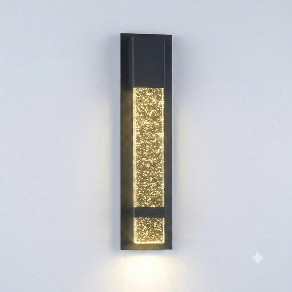 Outdoor Wall Sconce with Crystal Glass Exterior Porch Entryway Light 3CCT 60cm Length（PVWL-UD08-60)