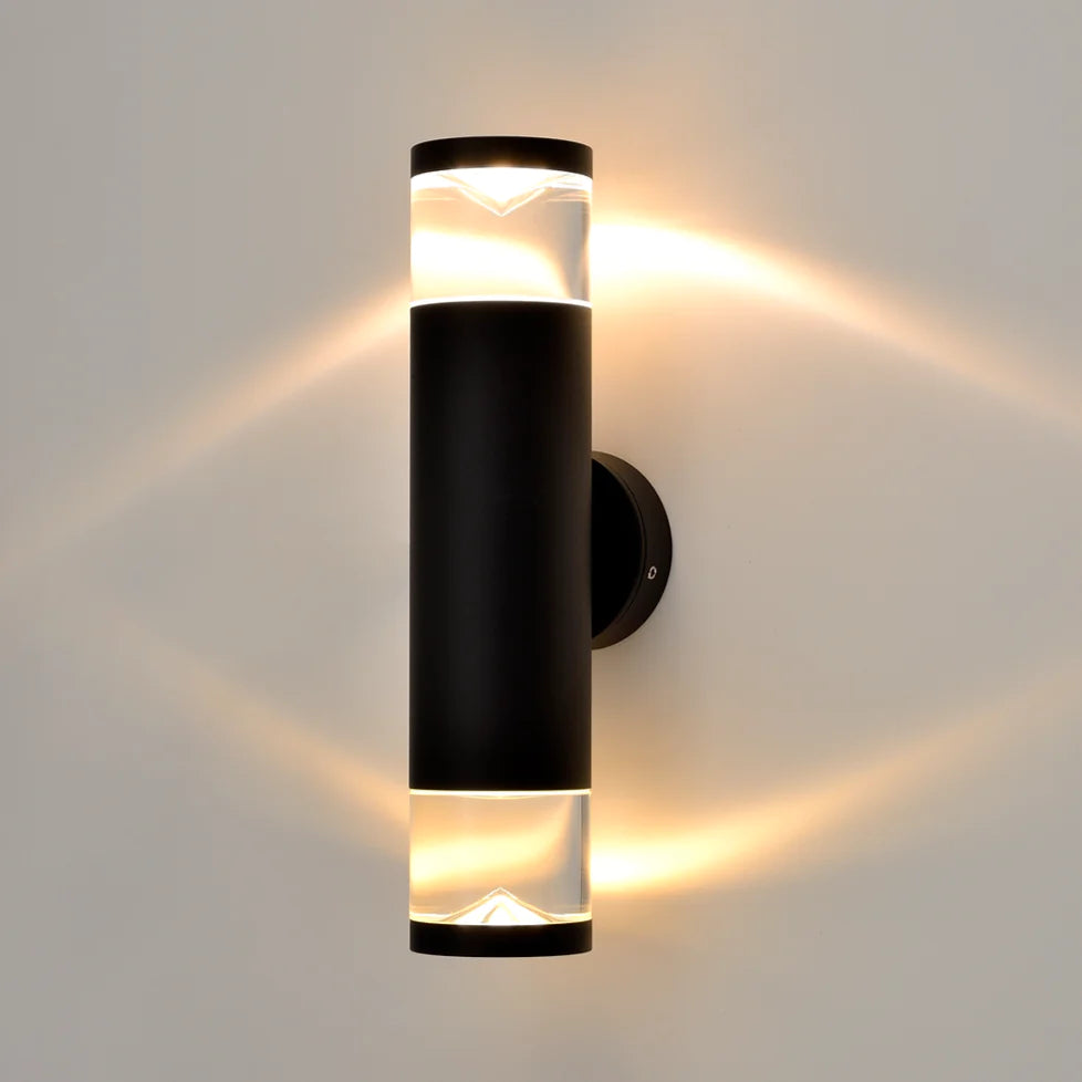12W Modern Outdoor IP65 LED Cylinder Up & Down Wall Pillar Exterior Light (PVWL-505B)