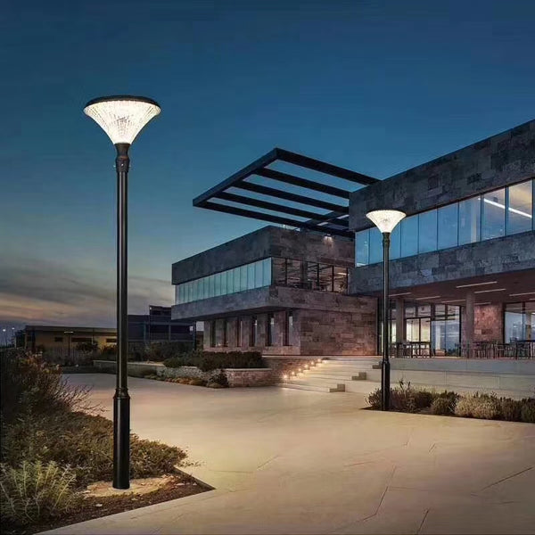Decorative Landscape Solar Outdoor Pole Garden Courtyard High Mast Light Pole Lamp-Warm white(PVSL-2003)