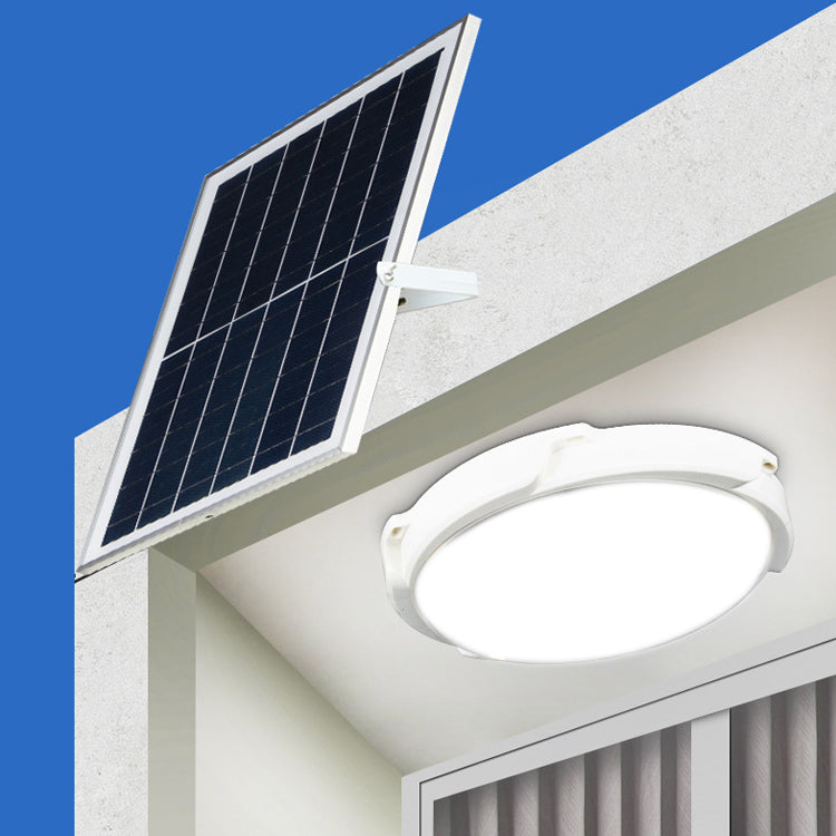 100W Solar Ceiling Light Modern Indoor Surface Mounted Rechargeable Round Oyster 3CCT Changable