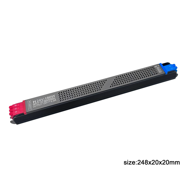 150W Super Thin 24V 6.25A LED Driver IP20 Power Supply For Strip light  50&100% Dimming PVSD-HL-150-24