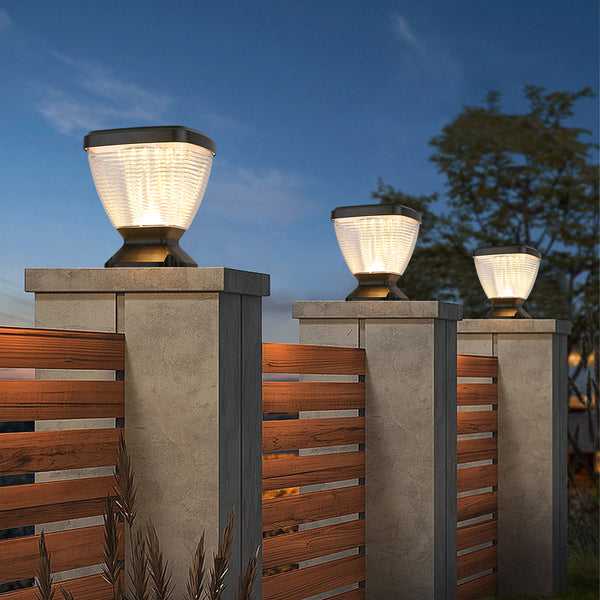 Luxury Outdoor Solar Garden Lights Gate Lighting Led Pillar Lamp (PVSL-P1106)