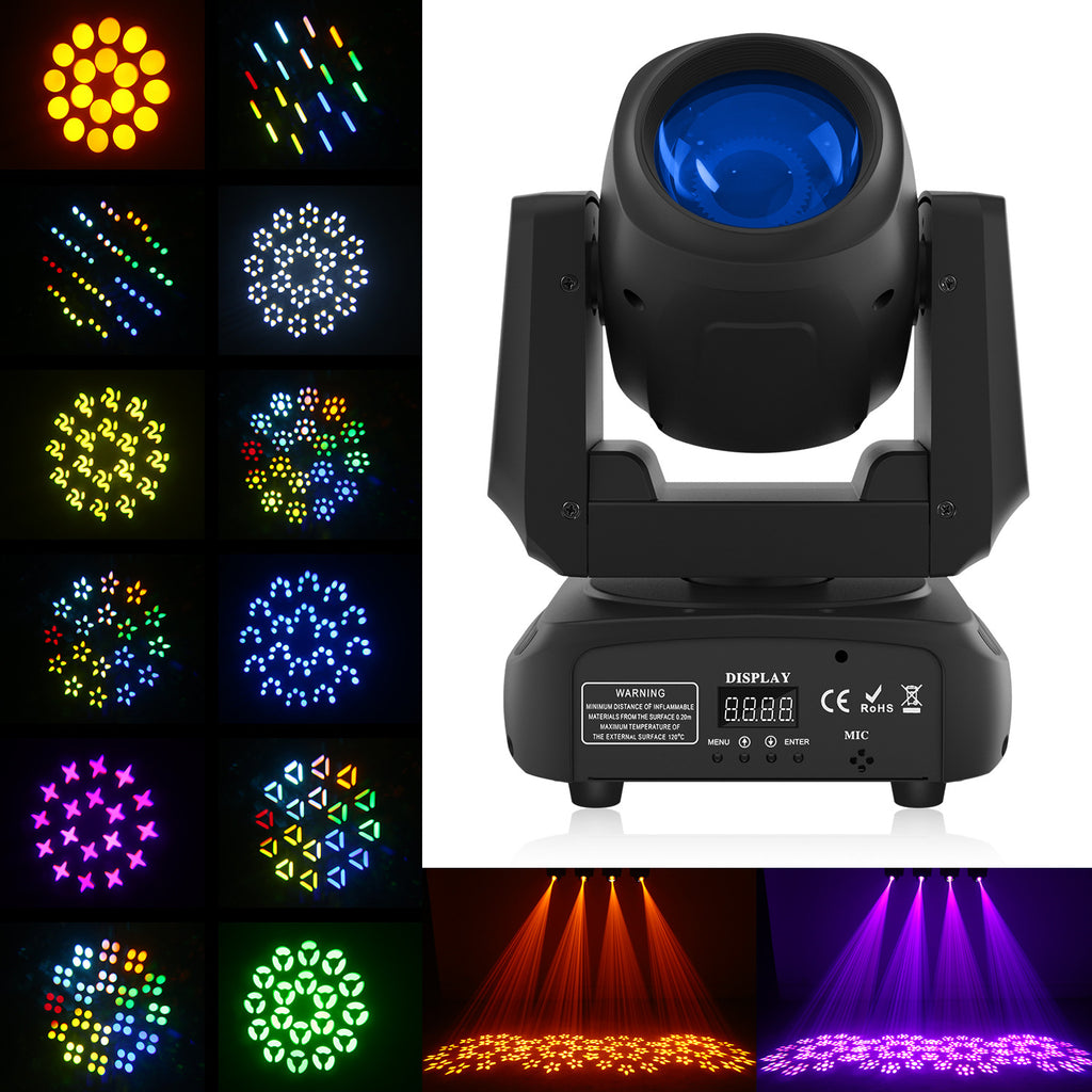 120W Led Beam RGBW With Rainbow Effect Disco Lights Dmx Party Stage Moving Head