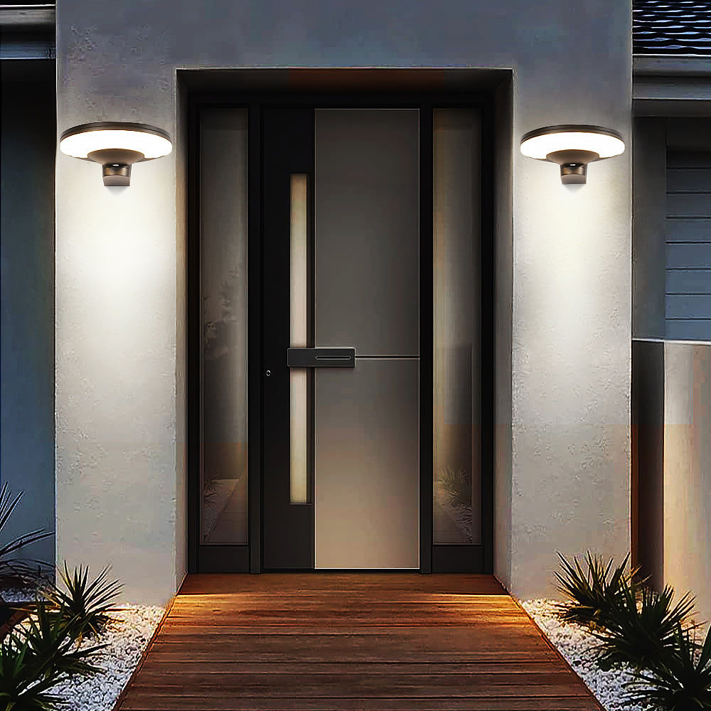 Modern Design Waterproof Garden Lamp Outdoor Solar Wall Light (PRSL-W1008)