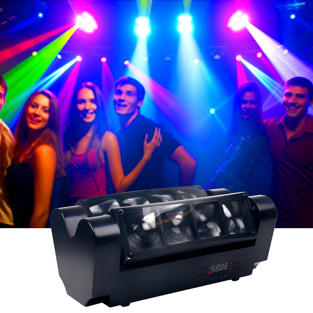 LED Stage Light 8 LED Moving head Spider Party Disco DJ Show Lighting(PVPL-M580)