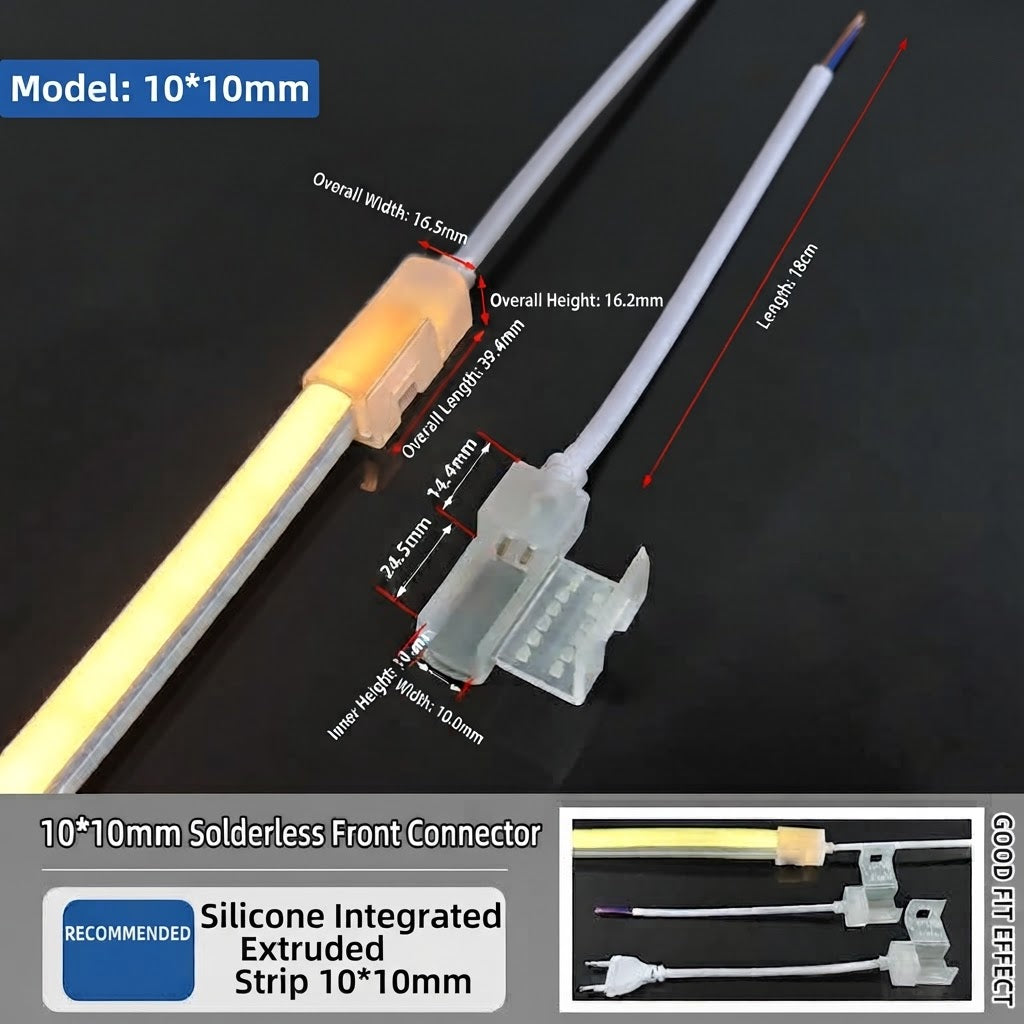 Solderness Quick Connector For 10*10mm Neon Light