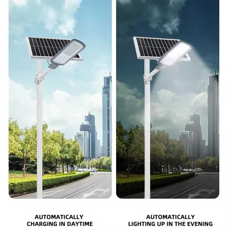 300W Powerful Led Solar Street Light Waterproof Remote Control All In 1 Solar Light