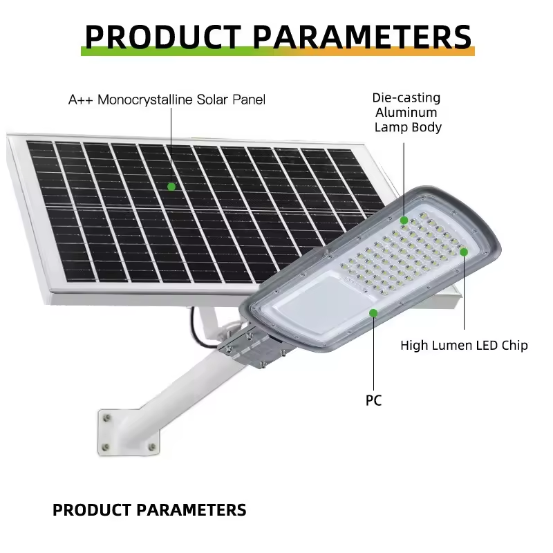 300W Powerful Led Solar Street Light Waterproof Remote Control All In 1 Solar Light