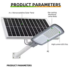 300W Powerful Led Solar Street Light Waterproof Remote Control All In 1 Solar Light