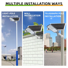 300W Powerful Led Solar Street Light Waterproof Remote Control All In 1 Solar Light