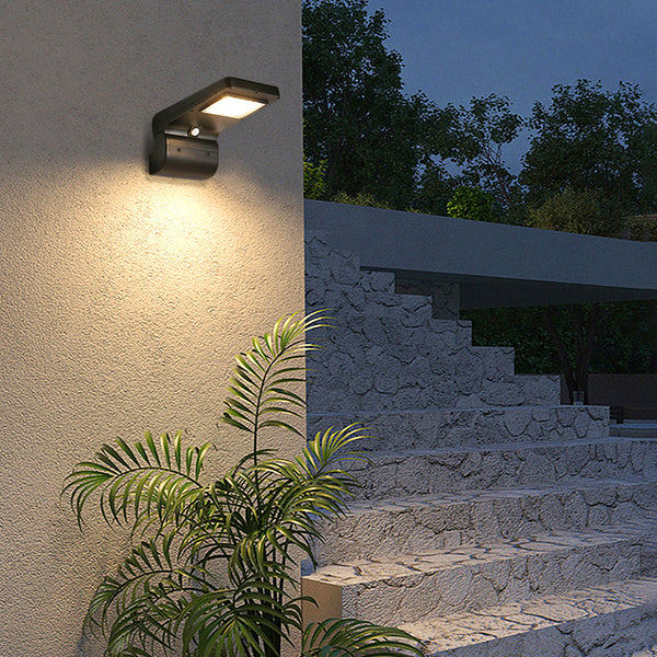 Modern Design Solar Sensor Wall Light High Quality Exterior Wall Mounted  Garden Light (PVSL-W1006)