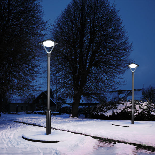 Decorative Landscape IP65 Waterproof Solar Outdoor Pole Garden Courtyard High Mast Light Pole Lamp(PVSL-2403)