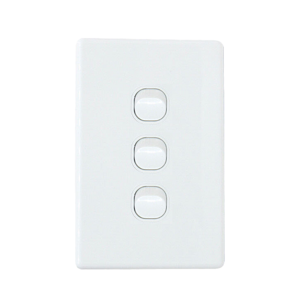 3 Gang 2Way Electrical Wall Light Switch 10A/16A 250V