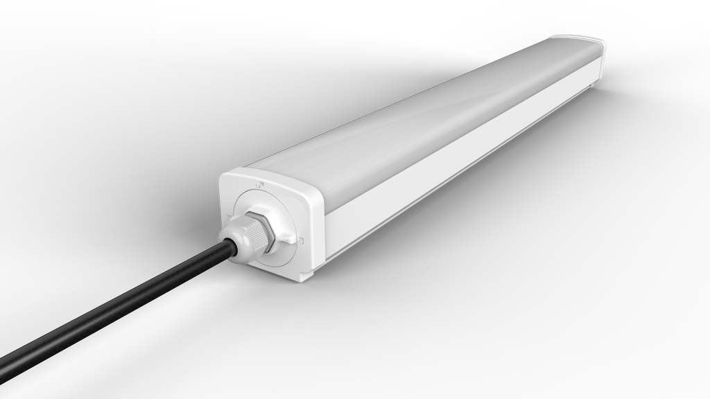 40W 1.2M LED Batten Light IP65 6000K Wire In PVTB L40CW Pro