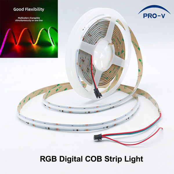 24V RGBW IC 420D COB  Digital Magic Strip Light IP20 (10m Roll)