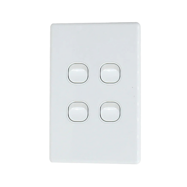 4 Gang 2Way Electrical Wall Light Switch 10A/16A 250V
