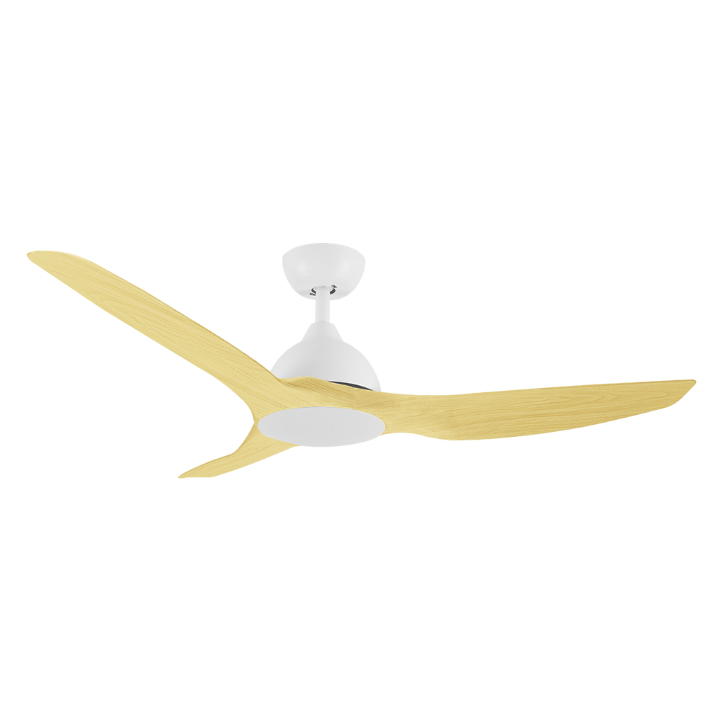 52" 132CM 3 Blades Ceiling Fan 35W DC Motor  6 Speed Remote Control- Wood Grain