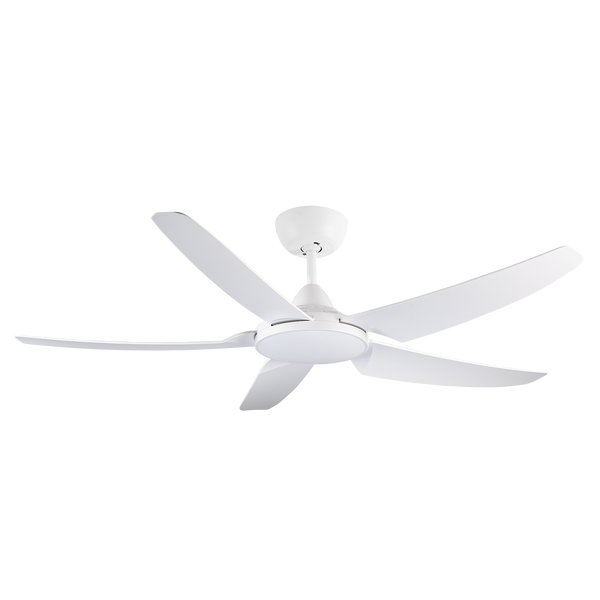 56" 142CM 5 Blades Ceiling Fan DC Motor  6 Speed Remote Control - Matte White