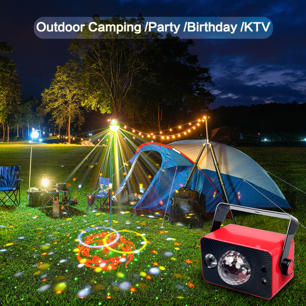 Chargeable Laser&Par Light &Maigic Ball 3 IN 1  DJ Stage Party Disco Show Camping Light(PVST-M128)