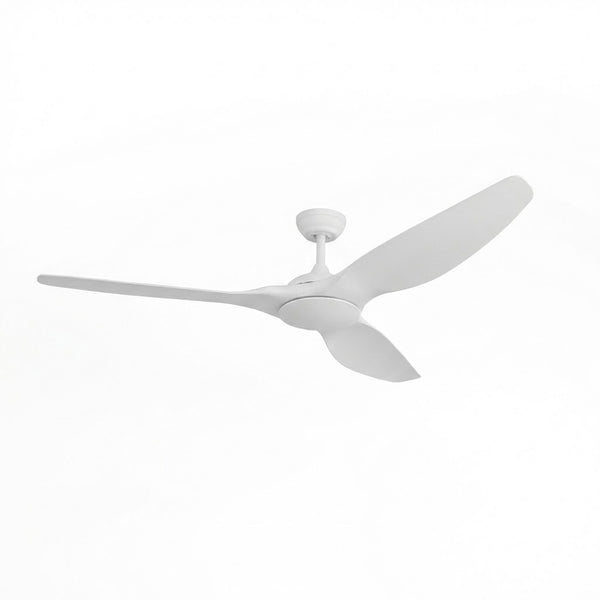 64" 162 CM 3 Blades Ceiling Fan DC Motor 6 Speed Remote Control -Matte White