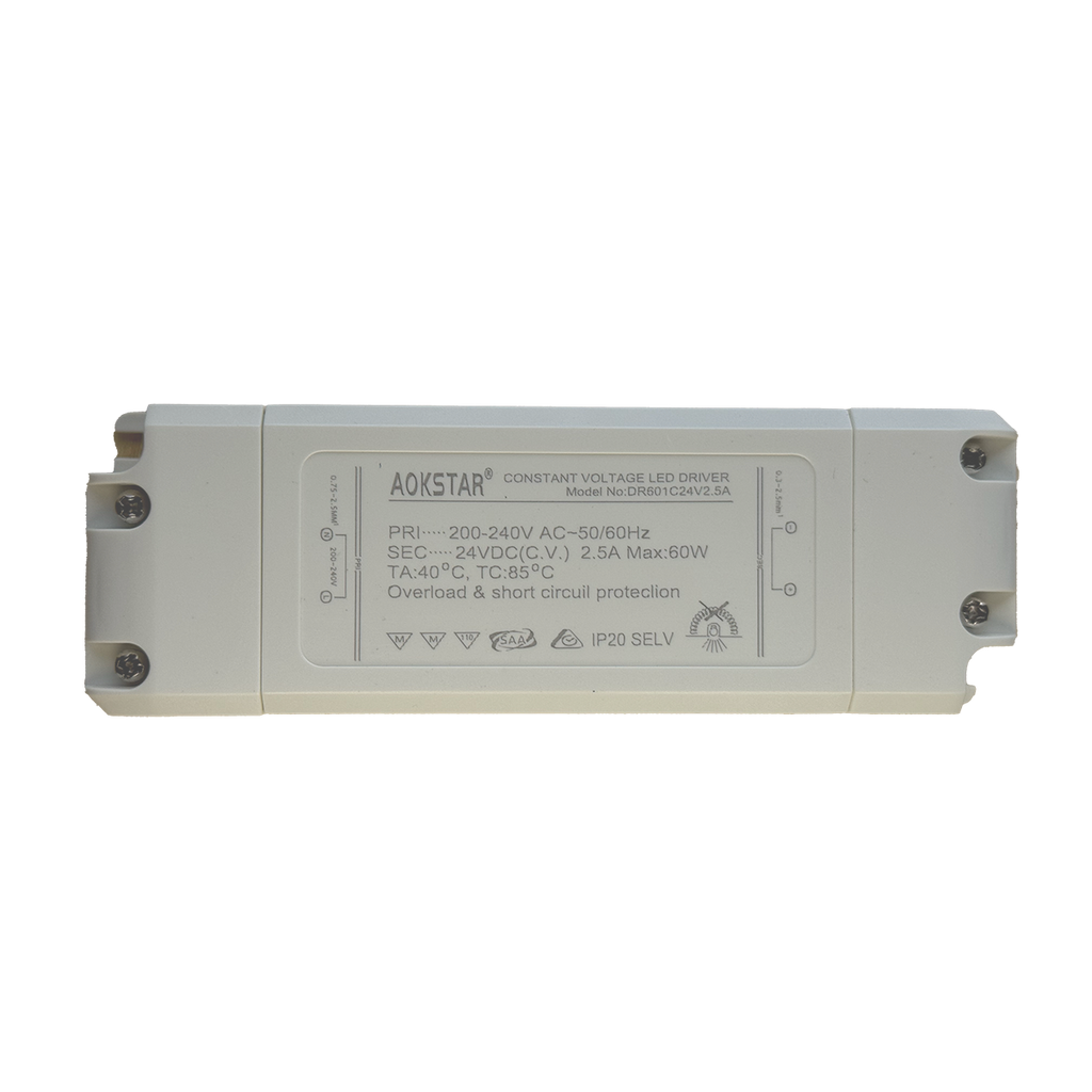 DC 24V LED Driver 60W IP20 (PVDR-601C)