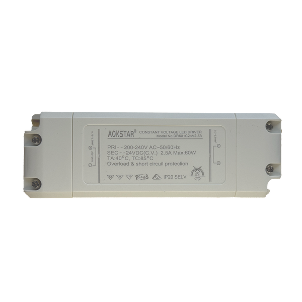 DC 24V LED Driver 60W IP20 (PVDR-601C)
