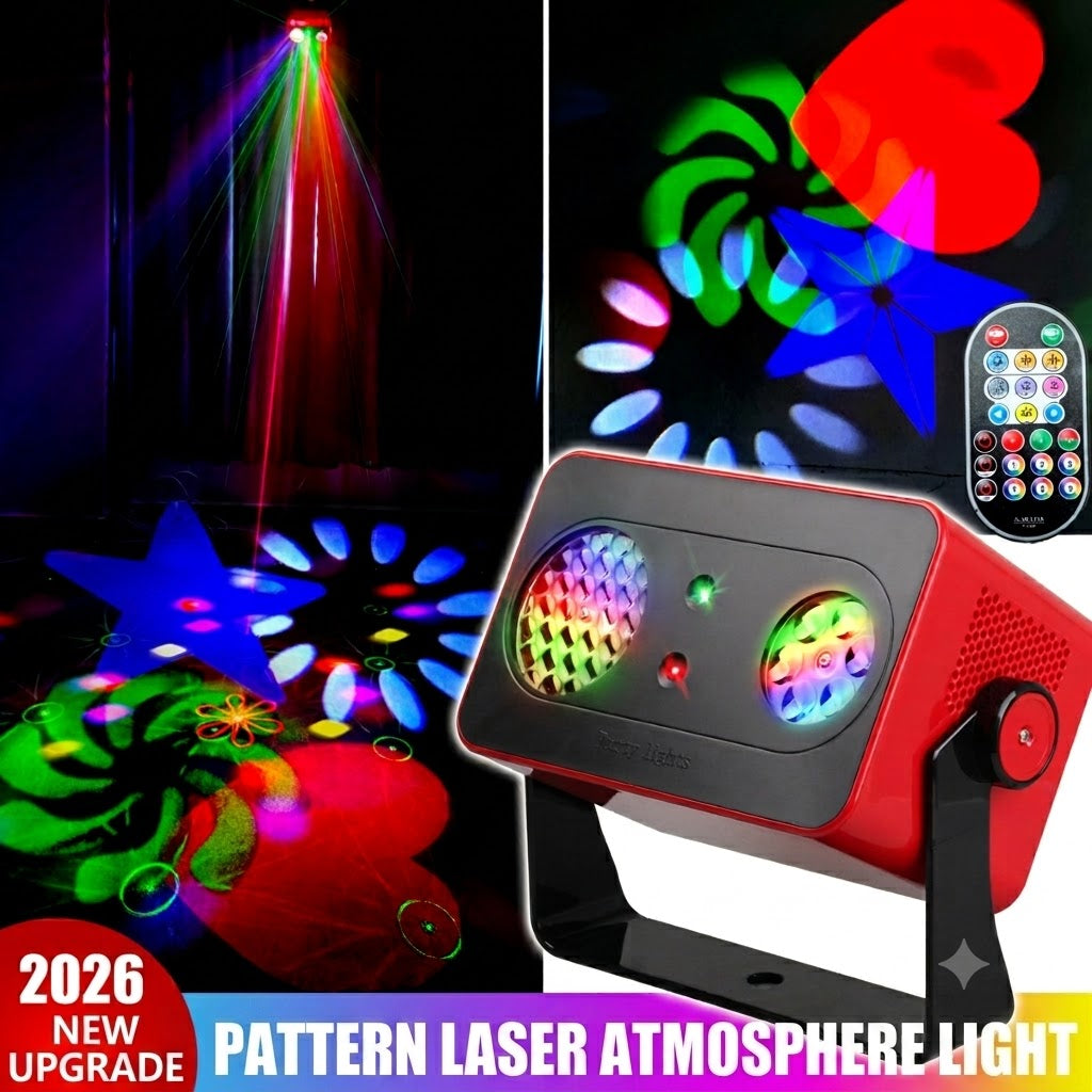 Upgraded  Laser&Par Light &Maigic Ball 3 IN 1  DJ Stage Party Disco Show Camping Light(PVST-M128A))