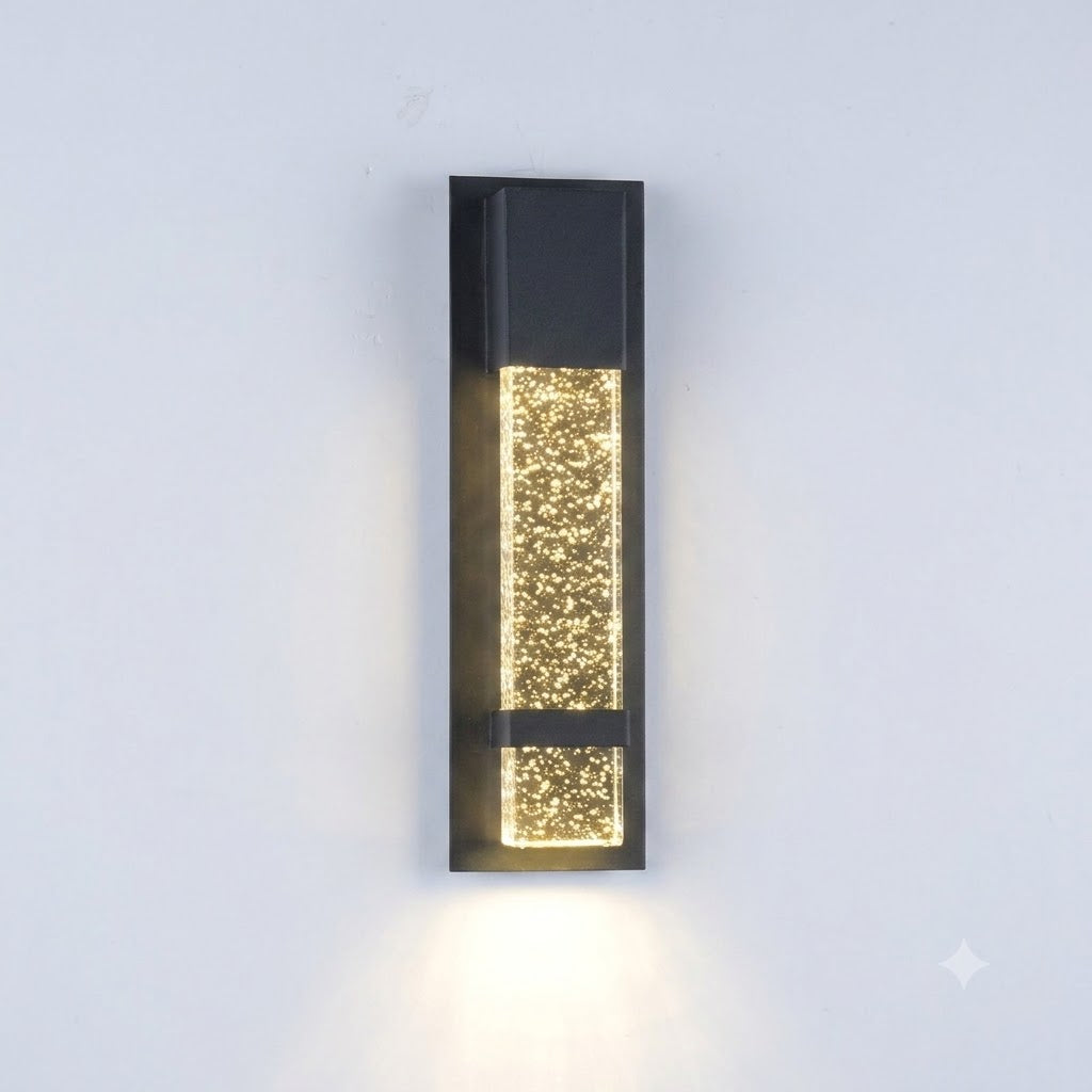 Outdoor Wall  Sconce with Crystal  Glass Exterior Porch Entryway Light 3CCT(PVWL-UD08-40)
