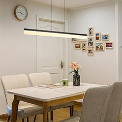 1.8m  72W Modern LED Linear Pendant Light 3CCT  Dimable in Black