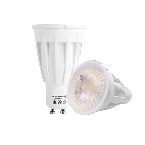 9W GU10 LED Light Bulb 3CCT 3000/4000/6000K