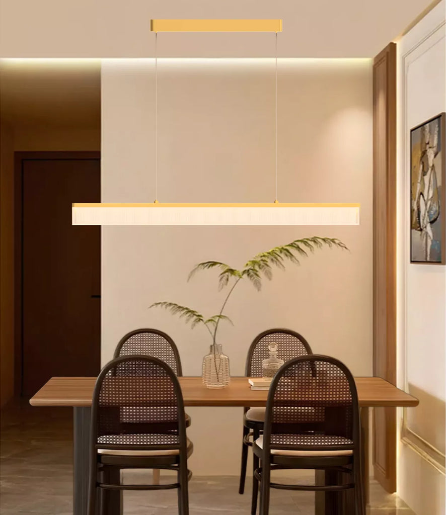 1.8m  72W Modern LED Linear Pendant Light 3CCT  Dimable in Golden （PVPD-9001-1800G)