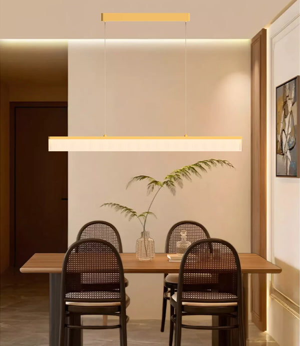 1.8m  72W Modern LED Linear Pendant Light 3CCT  Dimable in Golden （PVPD-9001-1800G)