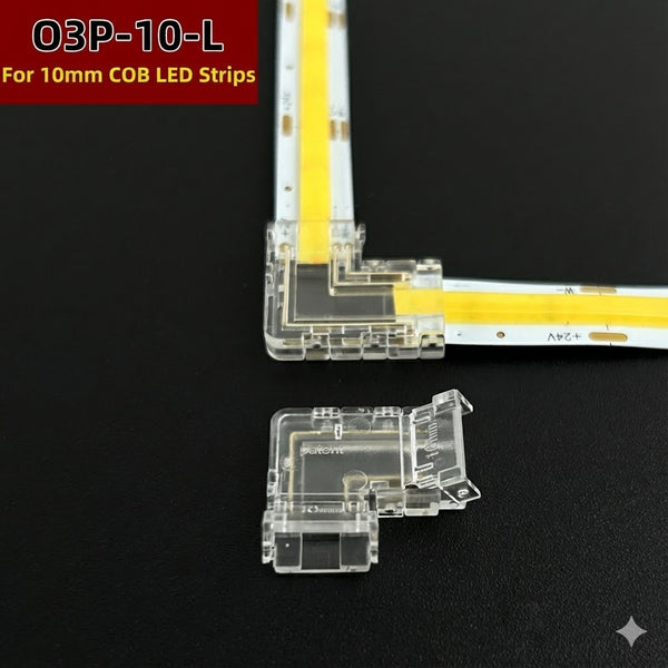 10mm Width 3Pin RGBIC COB Strip Light " L "Connector (light-light)
