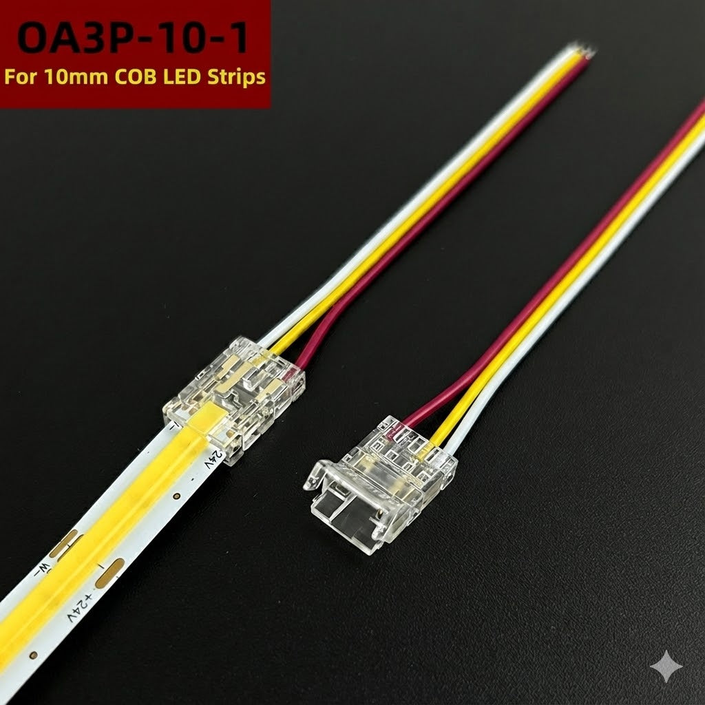 10mm Width 3Pin RGBIC COB Strip Light " I "Connector (light-cable)