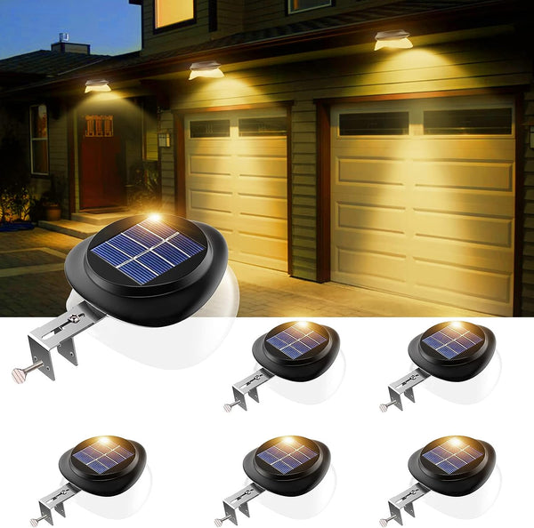 Solar gutter deals lights warm white