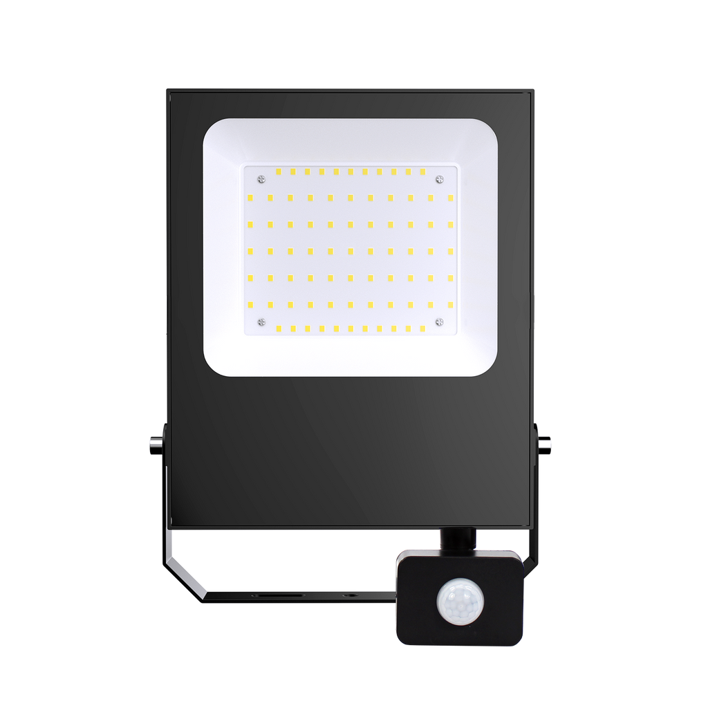50W PIR Sensor  LED Flood Light IP65 Outdoor Security Floodlight With 1M Cable & Au Plug  (PVFL-GN50-SEN