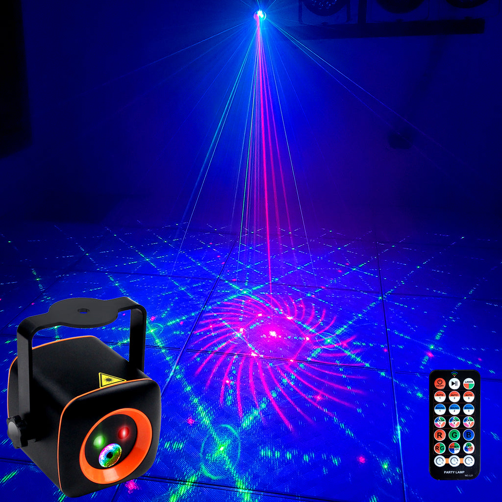 Chargeable RGB Portable Party Light & Laser Projector Stage Camping Lights (PVPL-22B)