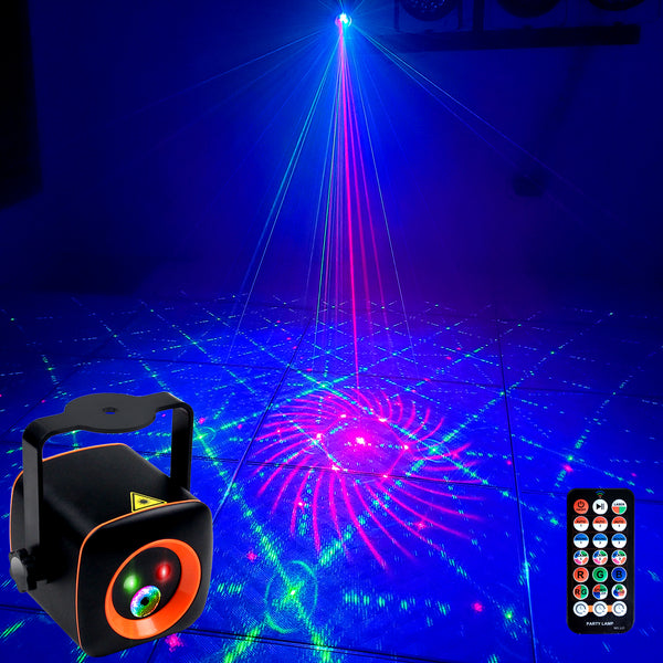 Chargeable RGB Portable Party Light & Laser Projector Stage Camping Lights (PVPL-22B)