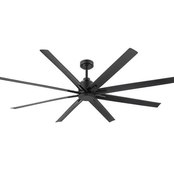 72" 1828MM 8 Blades  Ceiling Fan 43W DC Motor 6 Speed Remote Control -Black