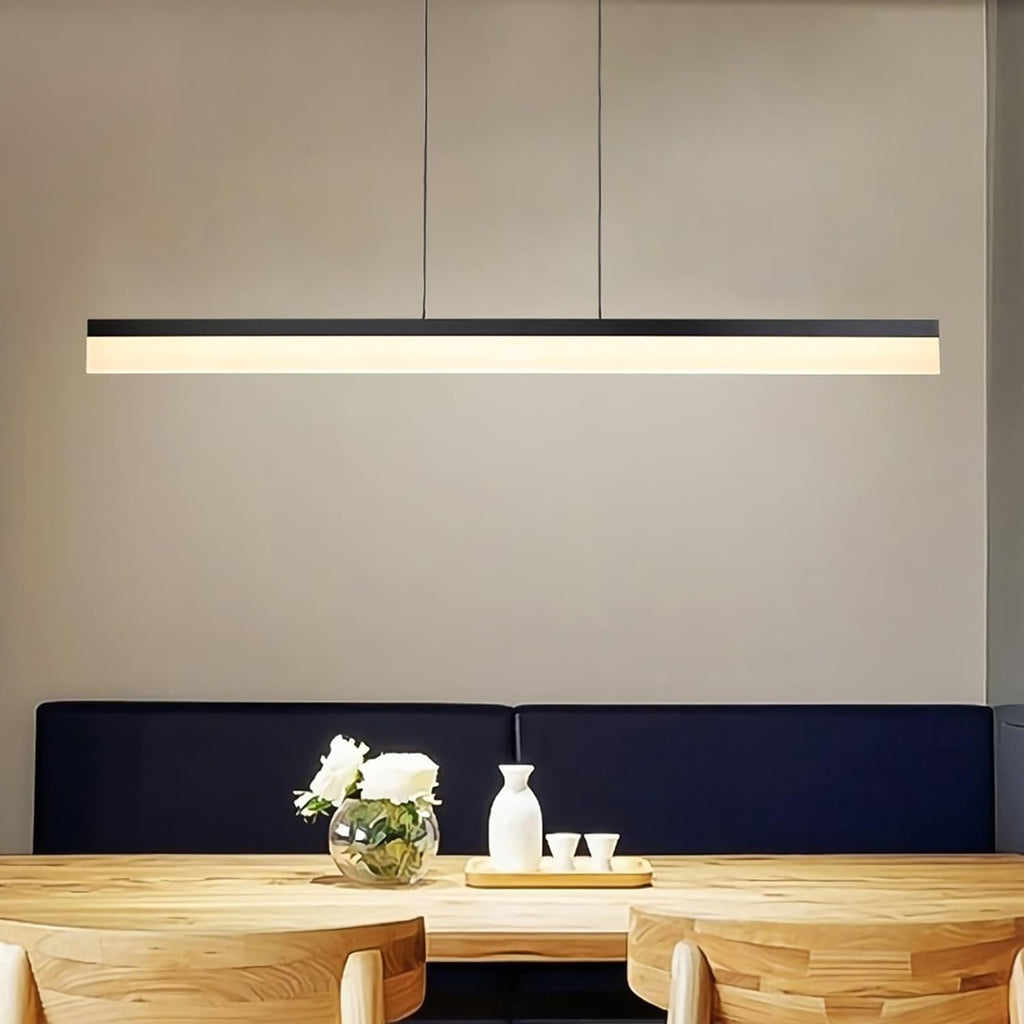 40W 1.2M Linear Modern LED Linear Pendant Light 4CCT  Dim for Kitchen Island,  Dining Room Light Fixtures