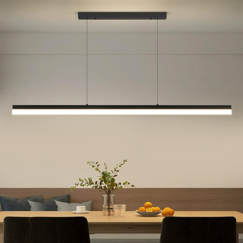 60W 1.8M Linear Modern LED Linear Pendant Light 4CCT  Dim for Kitchen Island,  Dining Room Light Fixtures