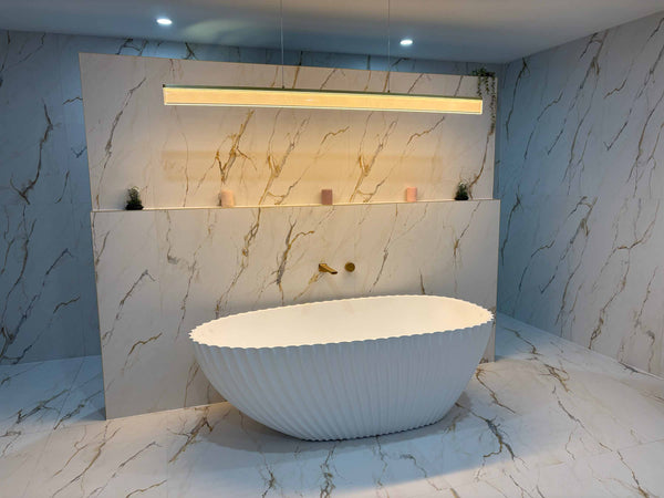 1.8m  72W Modern LED Linear Pendant Light 3CCT  Dimable in Golden （PVPD-9001-180G)