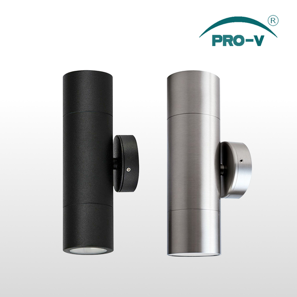 18W LED Up Down Wall Pillar Light Tri-color IP65 Outdoor Exterior Light