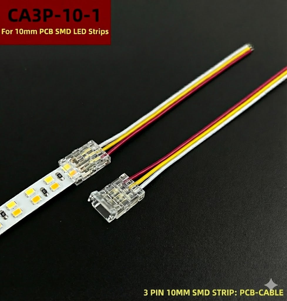 10mm Width 3Pin RGBIC SMD Strip Light " I "Connector (light-cable)