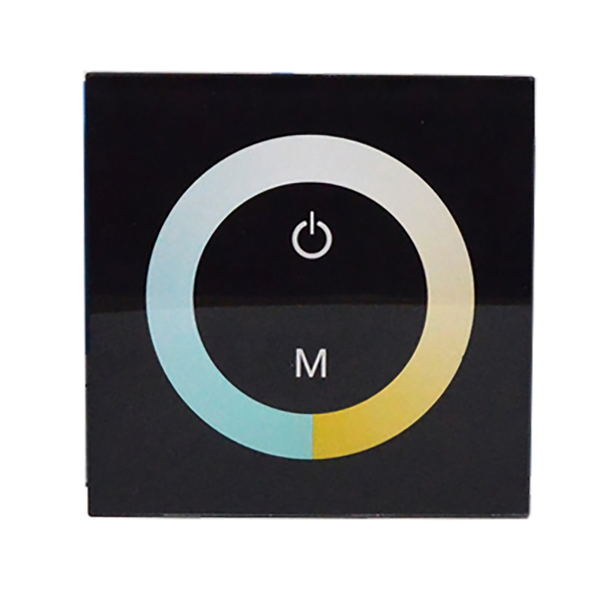 Touch Panel Dimmer Controller Wall Mounted Dimming Switch  DC12V- 24V  for CCT LED Strip Light