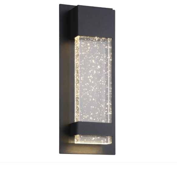 Outdoor Wall  Sconce with Crystal  Glass Exterior Porch Entryway Light 3CCT(PVWL-UD08-30)