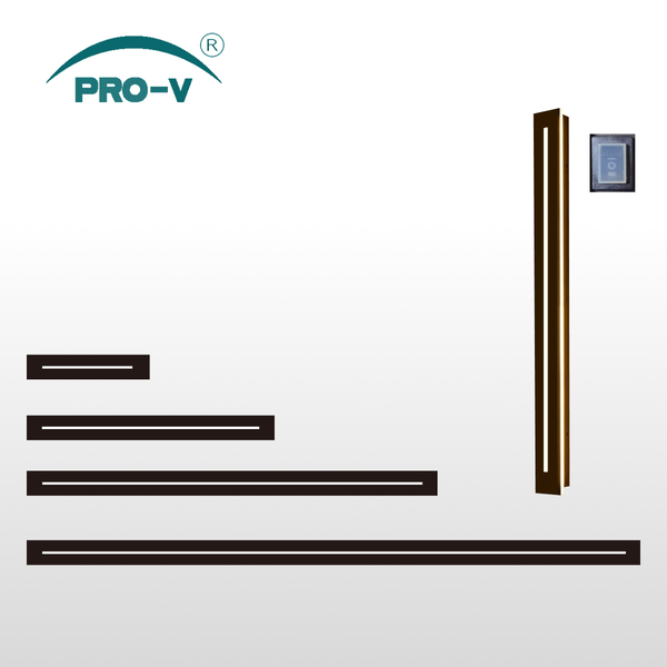 8w,16w,24w,36w/300,600,1000,1500mm Outdoor IP65 CCT  Aluminium Wall Light